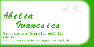 abelia ivancsics business card